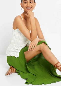 Femme bonprix Pantalons|Pantalon effet froissé