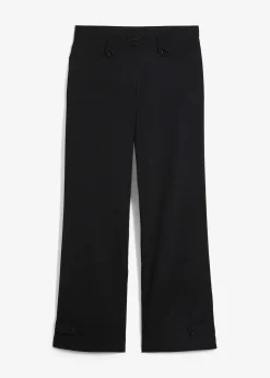 Femme bonprix Pantalons|Tailles Petite|Pantalon en bengaline extensible à taille élastiquée