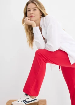 bonprix Pantalon en coton extensible|Femme Basiques|Pantalons