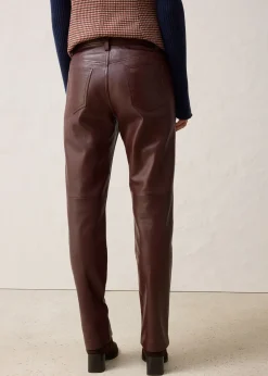 bonprix Pantalon en cuir d’agneau nappa|Femme Premium|Pantalons