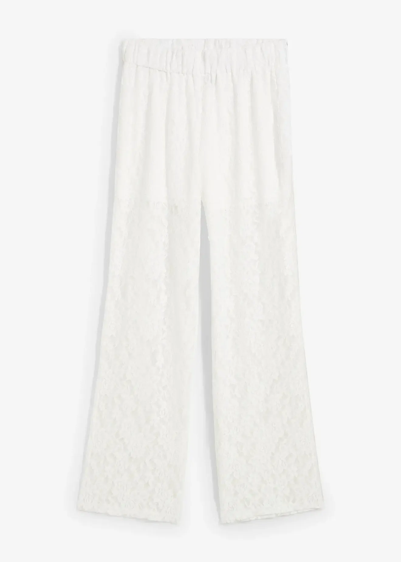 bonprix Pantalon en dentelle à taille élastiquée|Femme Pantalons