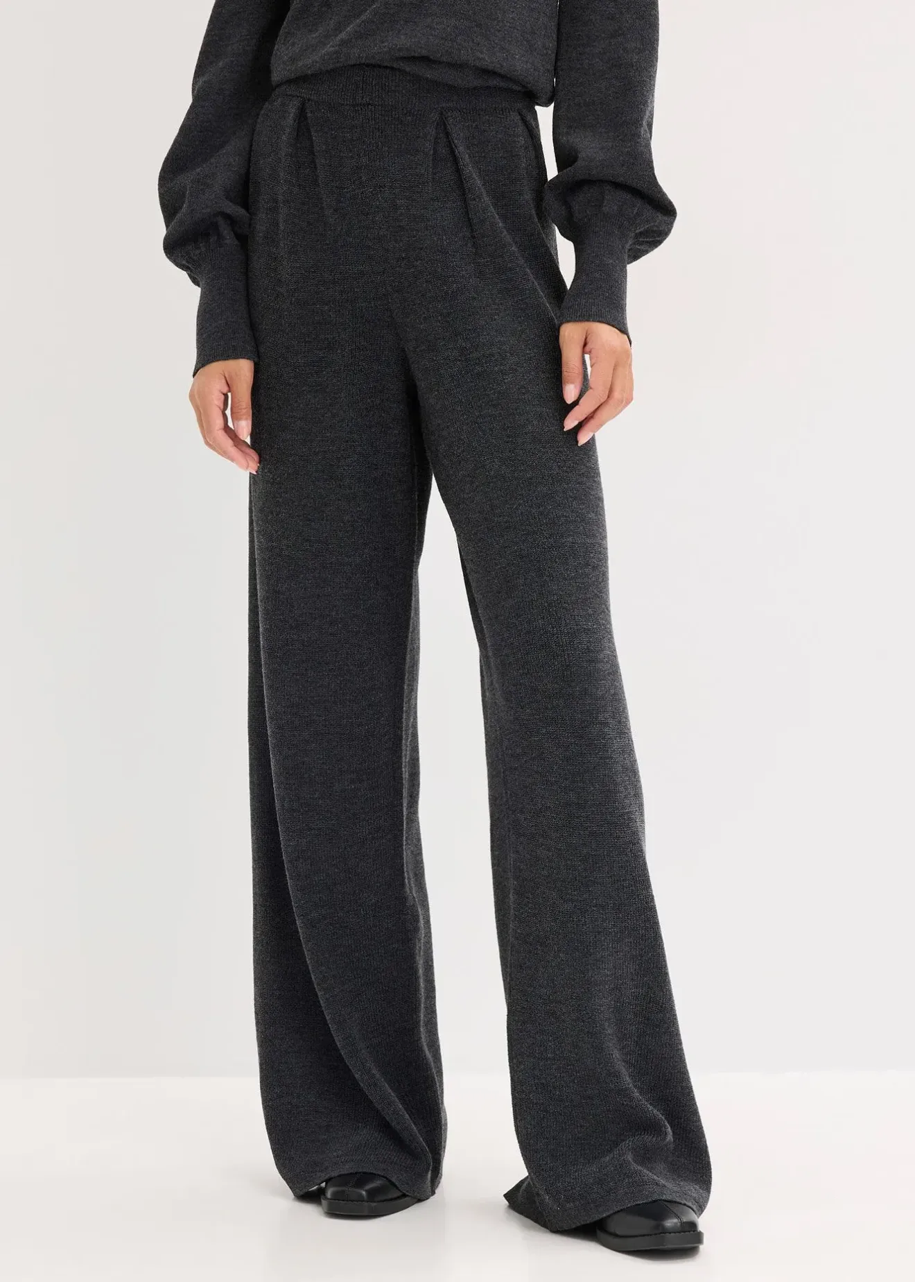 bonprix Pantalon en fine maille|Femme Pantalons