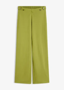 Femme bonprix Pantalons|Pantalon en jersey à patte décorative