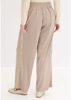 Femme bonprix Pantalons|Pantalon en jersey à patte décorative