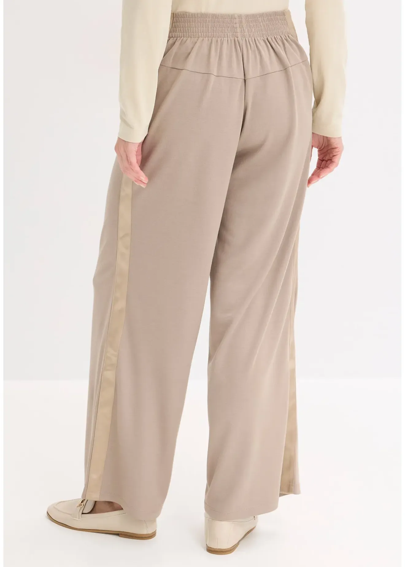 Femme bonprix Pantalons|Pantalon en jersey à patte décorative