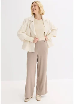 Femme bonprix Pantalons|Pantalon en jersey à patte décorative