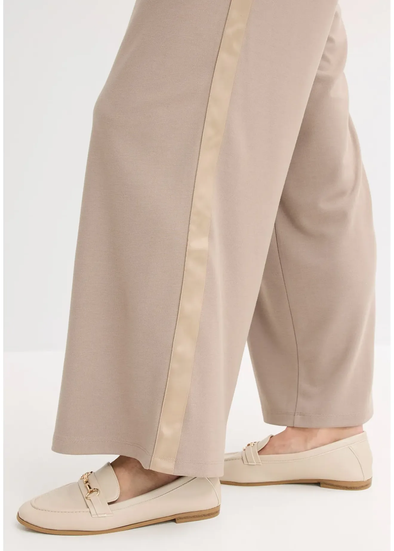 Femme bonprix Pantalons|Pantalon en jersey à patte décorative