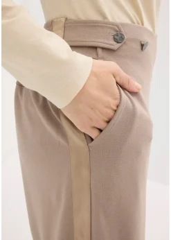 Femme bonprix Pantalons|Pantalon en jersey à patte décorative