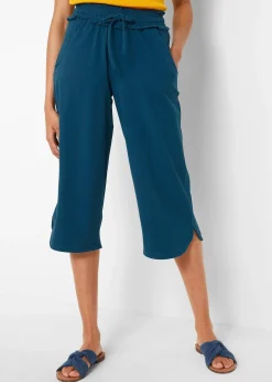 Femme bonprix Pantalons|Pantalon en jersey coton extensible