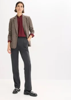 bonprix Pantalon en jersey coton avec passepoil|Femme Pantalons