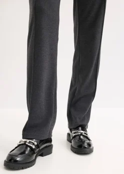 bonprix Pantalon en jersey coton avec passepoil|Femme Pantalons