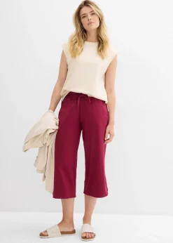 bonprix Pantalon en jersey coton extensible|Femme Pantalons