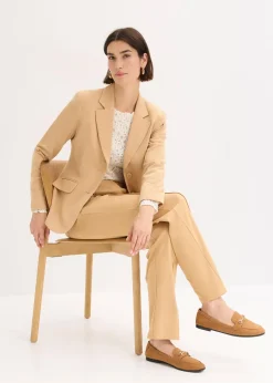 bonprix Pantalon en jersey coton avec passepoil|Femme Pantalons