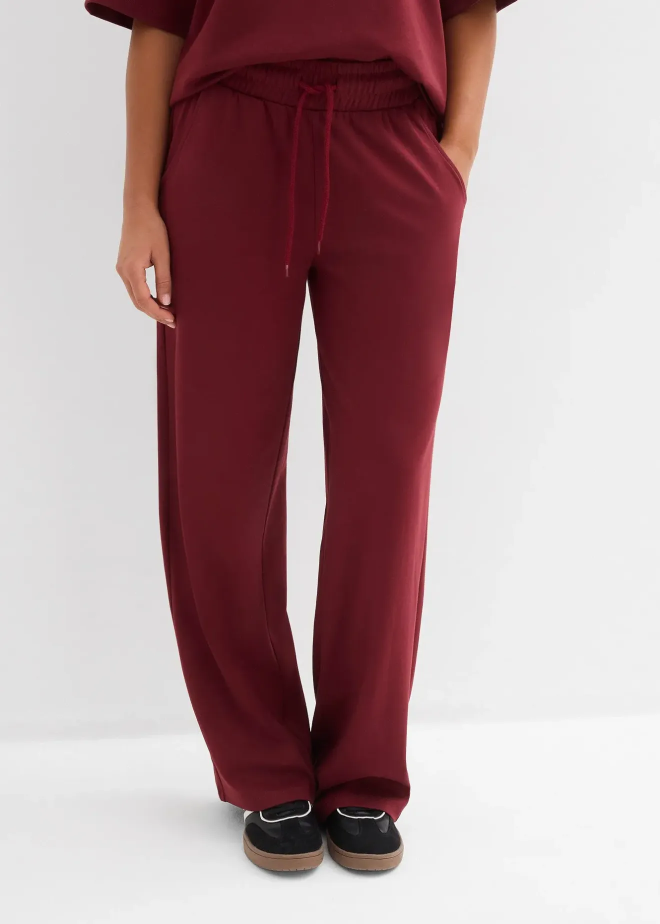 Femme bonprix Pantalons|Pantalon en jersey interlock