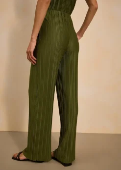 bonprix Pantalon en jersey plissé|Femme Pantalons