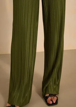 bonprix Pantalon en jersey plissé|Femme Pantalons