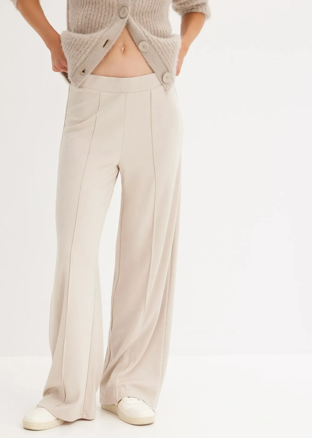 Femme bonprix Sweats|Pantalons|Pantalon en jersey Punto di Roma confortable