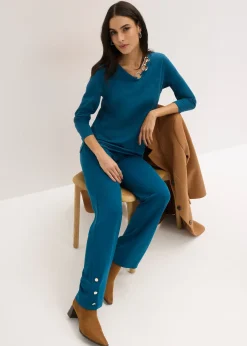 bonprix Pantalon en jersey Punto di Roma|Femme Pantalons