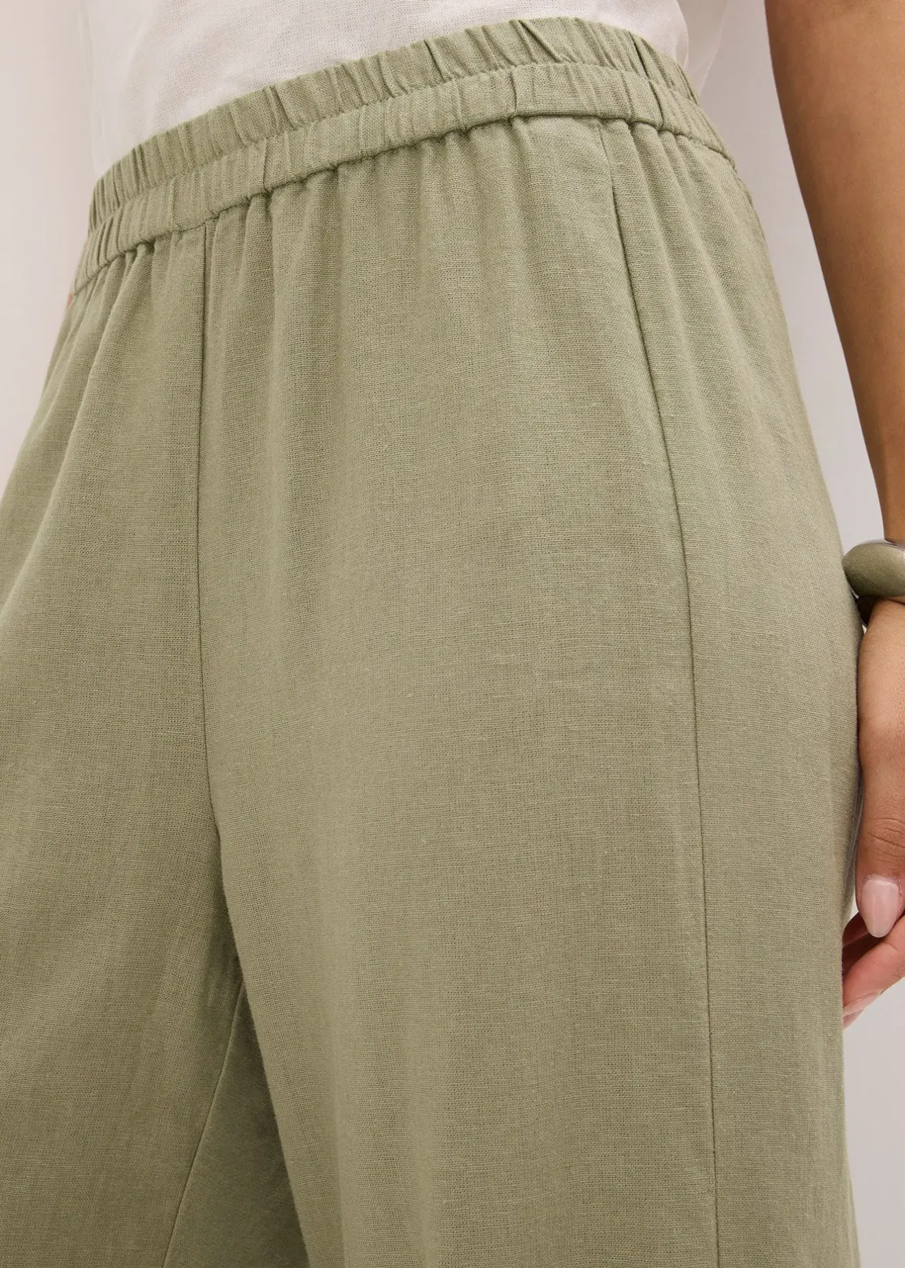 Femme bonprix Pantalons|Pantalon en lin