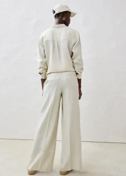 bonprix Pantalon en lin|Femme Premium|Pantalons