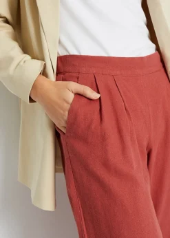bonprix Pantalon en lin majoritaire|Femme Pantalons
