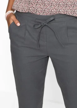 Femme bonprix Pantalons|Pantalon en lin mélangé