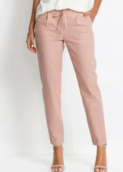Femme bonprix Pantalons|Pantalon en lin mélangé
