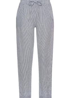 bonprix Pantalon en lin mélangé, taille élastiquée|Femme Pantalons