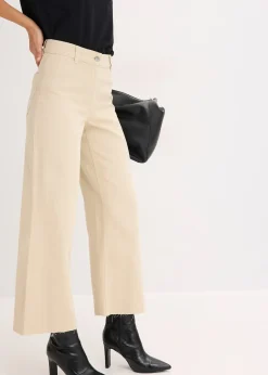 bonprix Pantalon en twill 100% coton|Femme Tailles Petite