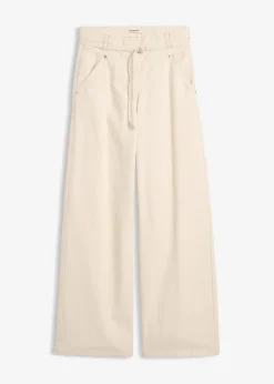 Femme bonprix Pantalons|Pantalon en twill 100% coton
