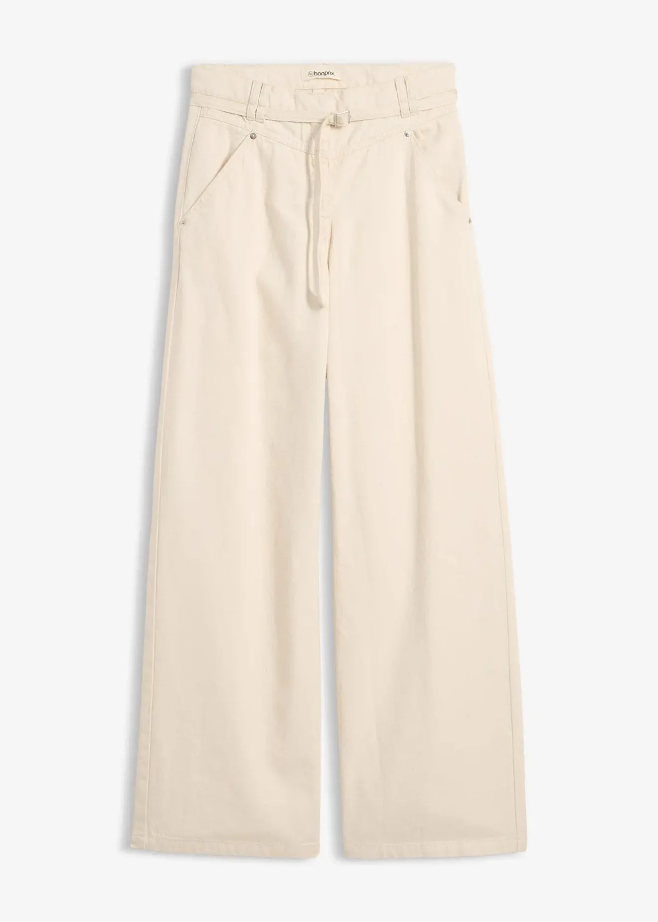 Femme bonprix Pantalons|Pantalon en twill 100% coton