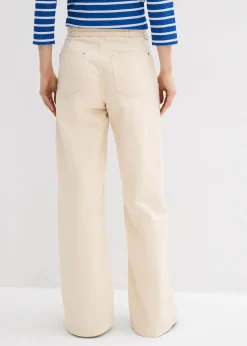 Femme bonprix Pantalons|Pantalon en twill 100% coton