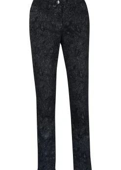 Femme bonprix Pantalons|Pantalon en twill à imprimé raffiné