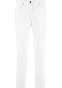 Femme bonprix Pantalons|Pantalon en twill à taille élastiquée