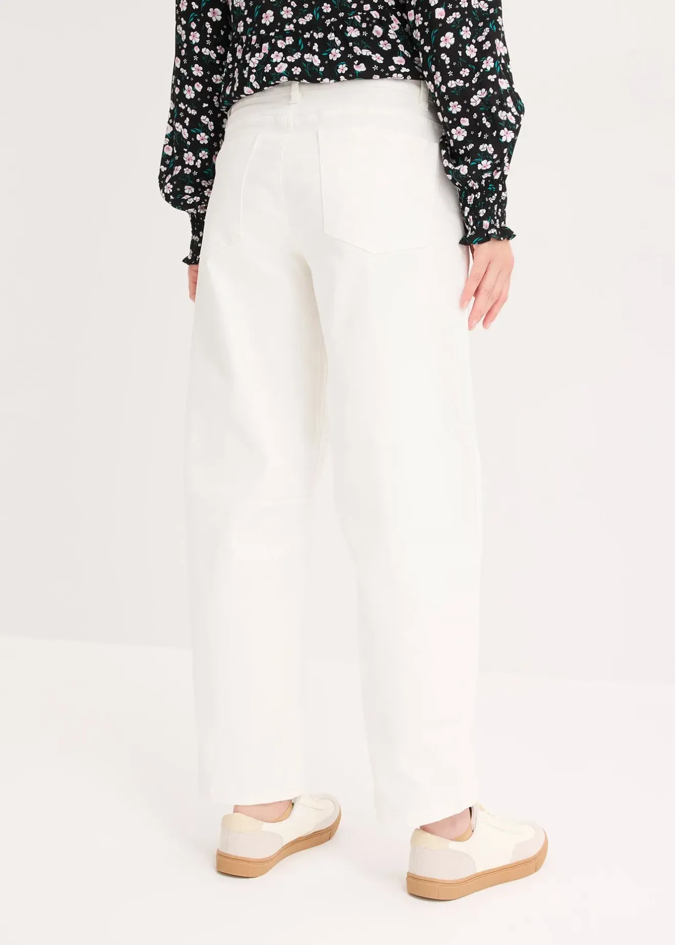 Femme bonprix Pantalons|Pantalon en twill de coton extensible