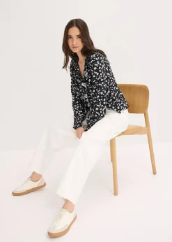 Femme bonprix Pantalons|Pantalon en twill de coton extensible