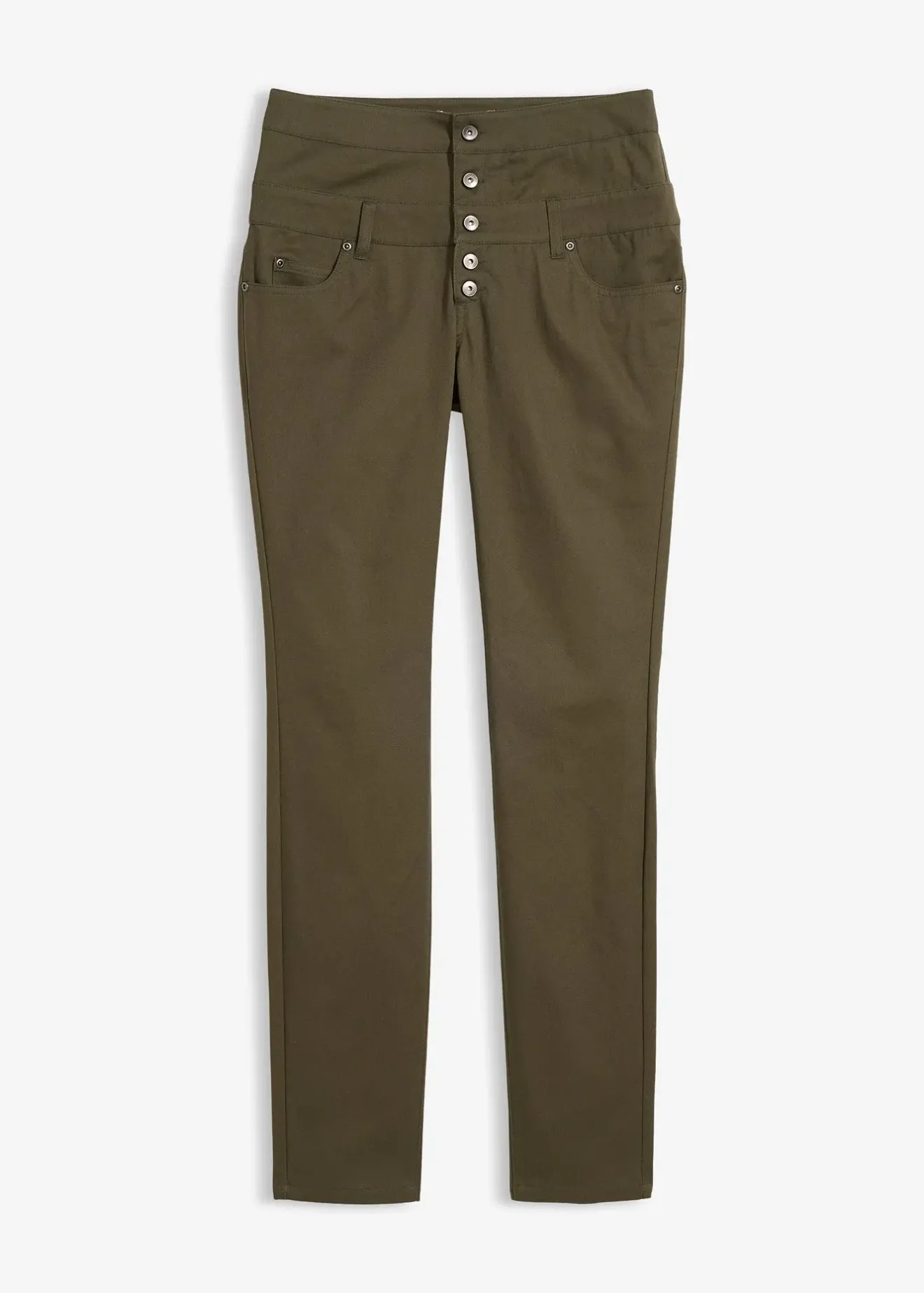 Femme bonprix Pantalons|Pantalon en twill extensible