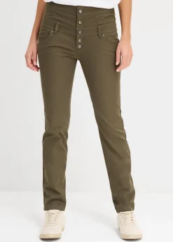 Femme bonprix Pantalons|Pantalon en twill extensible
