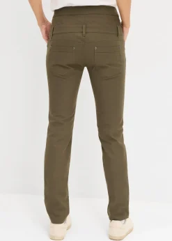 Femme bonprix Pantalons|Pantalon en twill extensible