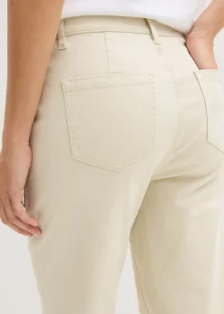 Femme bonprix Tailles Petite|Pantalons|Pantalon en twill raccourci