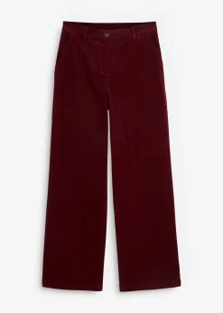 Femme bonprix Pantalons|Pantalon en velours côtelé extensible