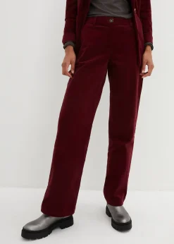 Femme bonprix Pantalons|Pantalon en velours côtelé extensible
