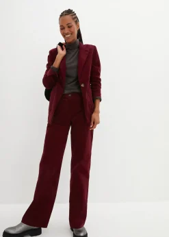 Femme bonprix Pantalons|Pantalon en velours côtelé extensible