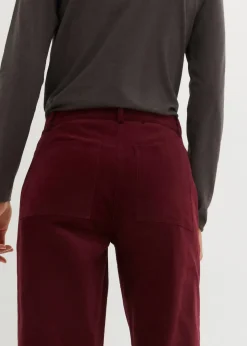 Femme bonprix Pantalons|Pantalon en velours côtelé extensible