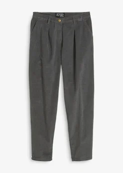 bonprix Pantalon en velours côtelé, Balloon Fit|Femme Pantalons