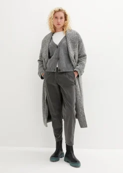 bonprix Pantalon en velours côtelé, Balloon Fit|Femme Pantalons