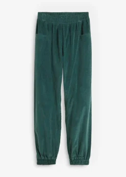 Femme bonprix Pantalons|Pantalon en velours côtelé, coton extensible