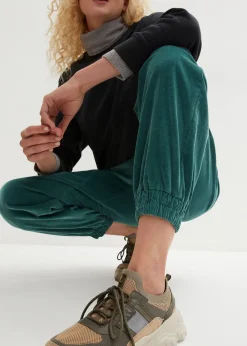 Femme bonprix Pantalons|Pantalon en velours côtelé, coton extensible