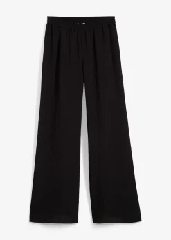 bonprix Pantalon en viscose mélangée, effet froissé|Femme Deux Pièces & Ensembles|Pantalons