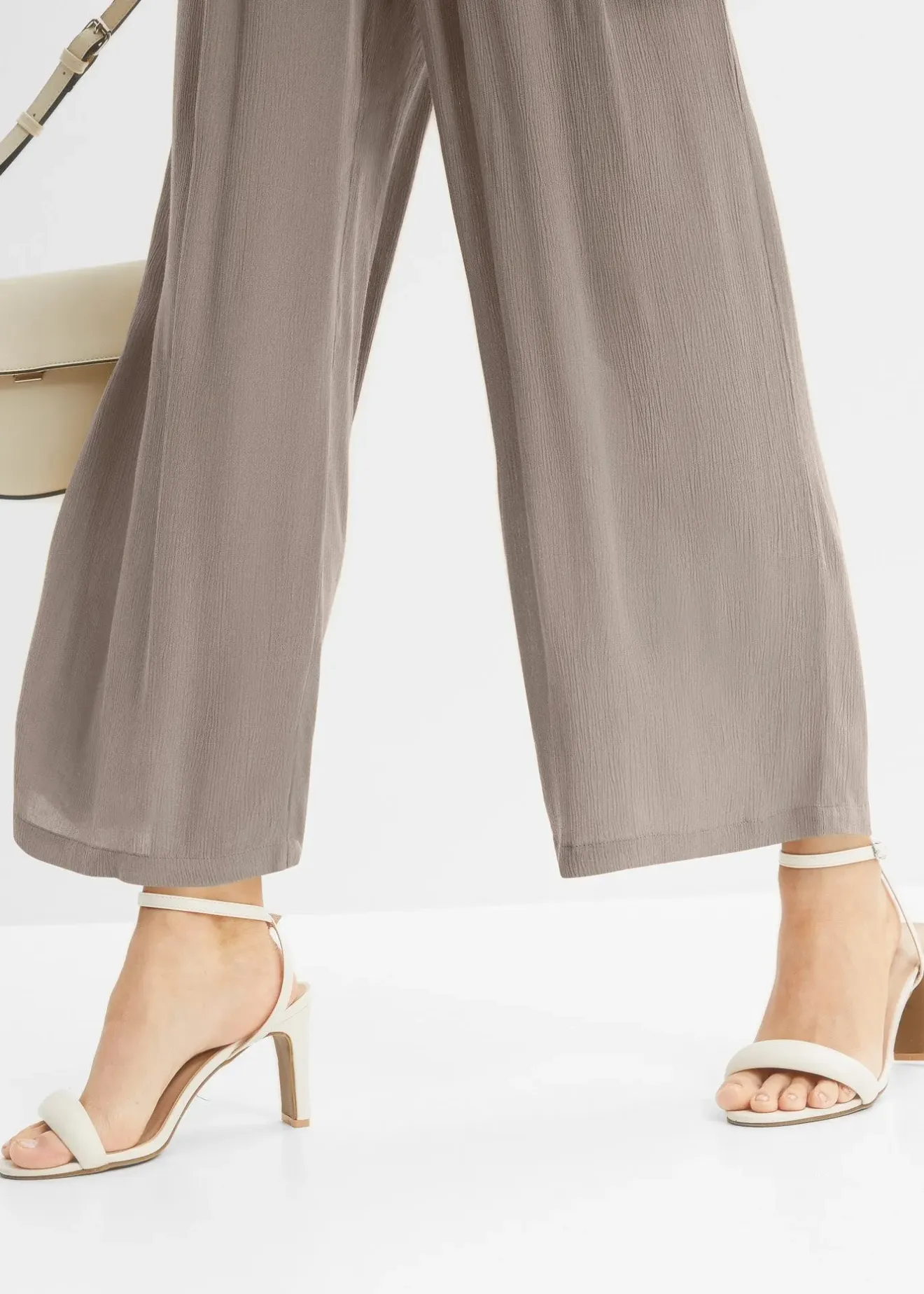 Femme bonprix Tailles Petite|Pantalons|Pantalon en viscose, taille élastiquée